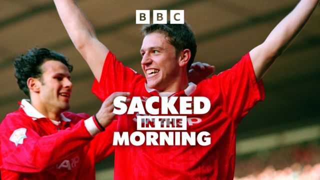 Lee Sharpe on Sacked In The Morning podcast logo