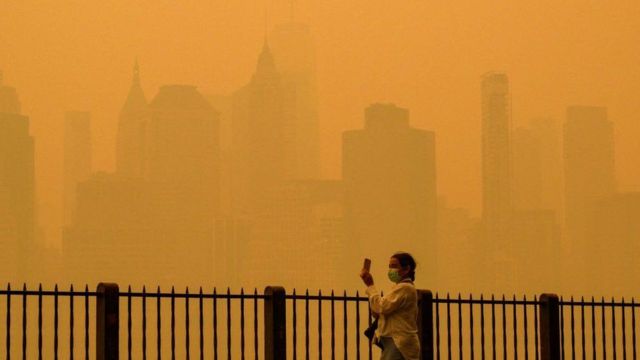 Kanada’daki orman yangınları New York’un atmosferini de etkiledi