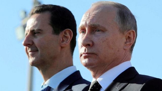 Suriye Devlet Başkanı Beşar Esad ile Rusya Devlet Başkanı Vladimir Putin