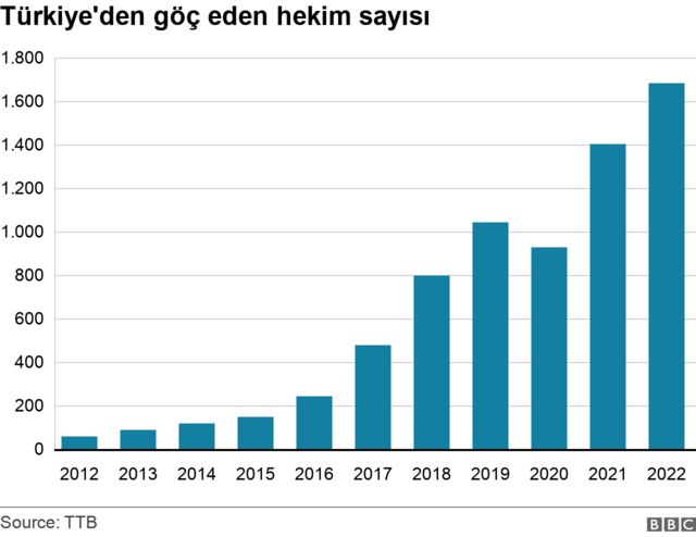 Yurtdışına göç eden hekim sayıları