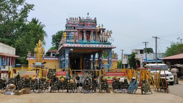 திரௌபதி  அம்மன் கோவிலுக்கு சீல்