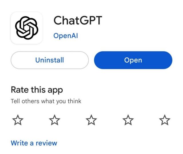 சாட் ஜிபிடி  ஆண்ட்ராய்டு ஸ்மார்ட்ஃபோன்