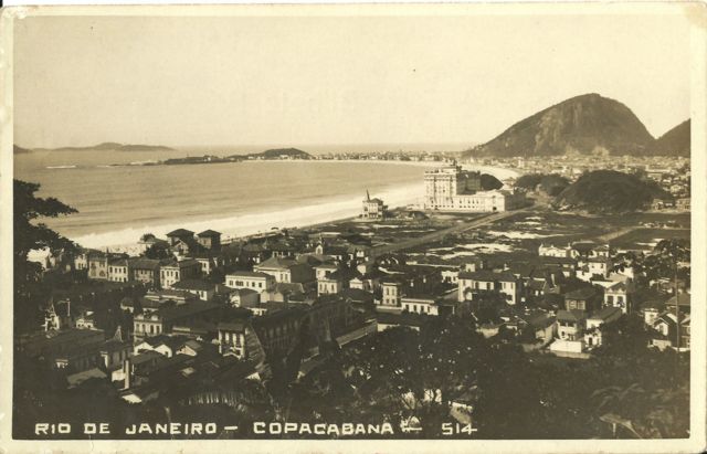 Copacabana Palace em 1923, o ano de sua inauguração
