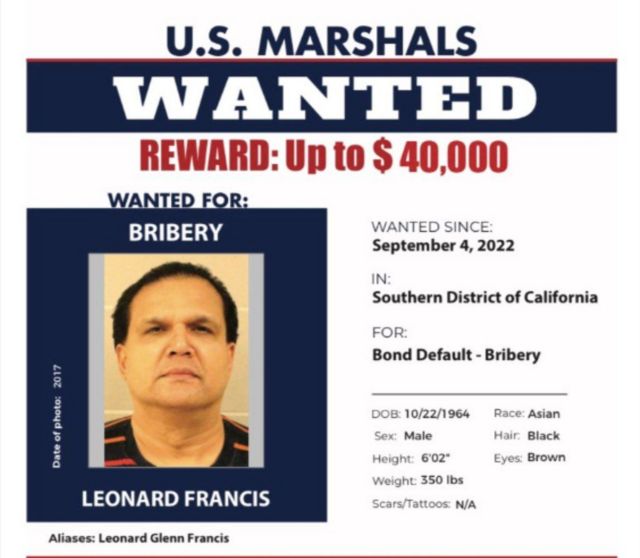 Cartel de buscado de Leonard Francis