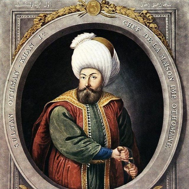 O chefe turco Osman (1258-1324), considerado o fundador do Império Otomano.