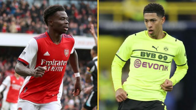 Bukayo Saka and Jude Bellingham
