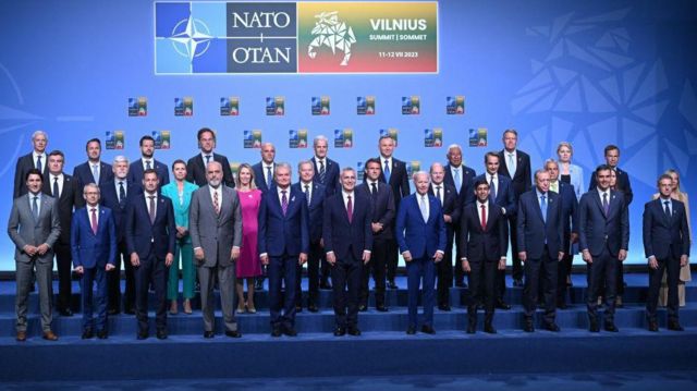 Мужской клуб лидеров стран НАТО на июльском саммите в Вильнюсе