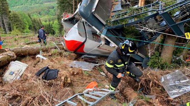 A cable car crash accident in the tourist resort of Stresa in the Italian province of Piedmont in 2021