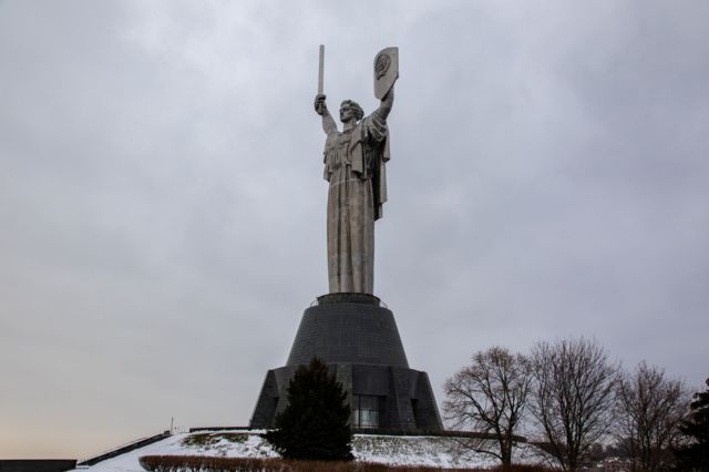 Monumento à Pátria, em Kiev