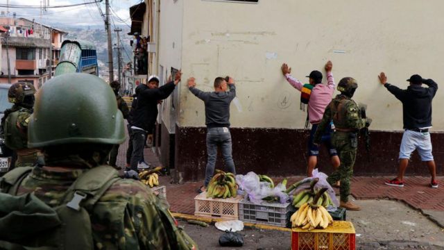 Operativo militar en Ecuador