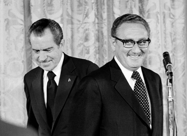 Richard Nixon con Henry Kissinger