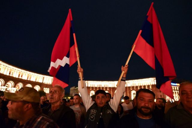 Erivan'daki hükümet karşıtı gösteriler 