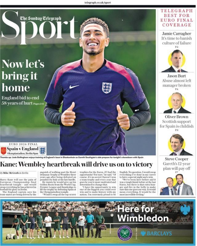 Telegraph athletics beforehand page