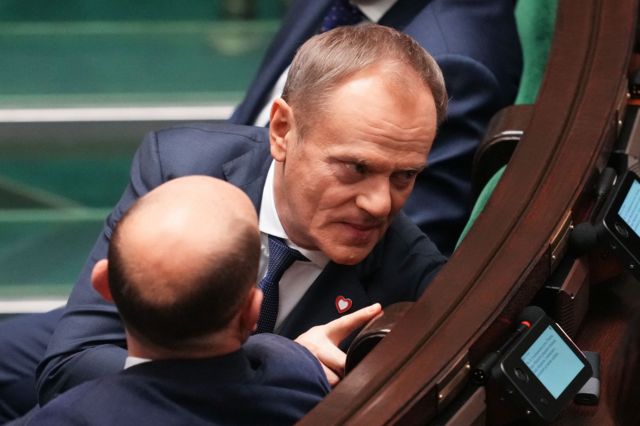 Туск в парламенте
