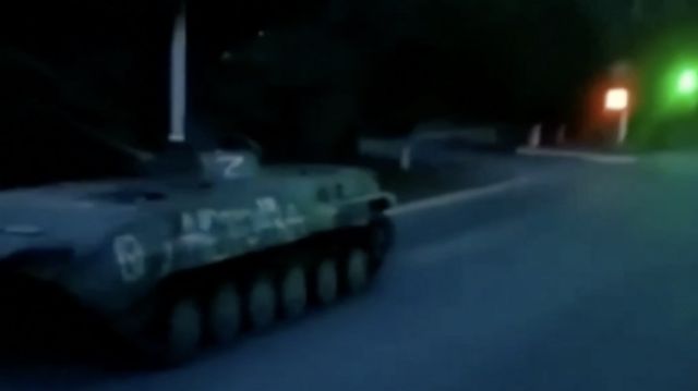 تصاویر ویدویی که نشان می‌دهد ارتش اوکراین وارد شهر کلیدی کوپیانسک شد