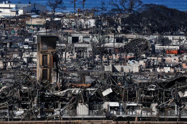 El incendio en la isla de Maui en Hawái causó una destrucción masiva.