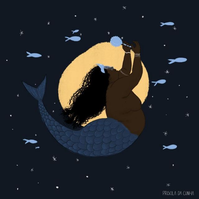 Ilustração de Iemanjá