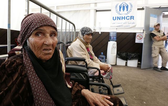 Lübnan'daki bir UNHCR kayıt merkezi.