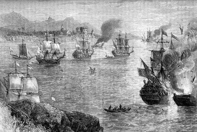 La flota británica en Panamá