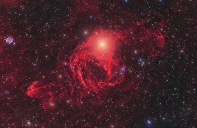 Galactic Nebulae Around the Star YY Hya