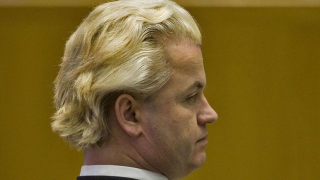 Wilders en el parlamento, año 2007.