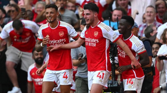 Arsenal Vs Man United Highlight Declan Rice Gabriel Jesus Goals Seal Win For Gunners For 1766