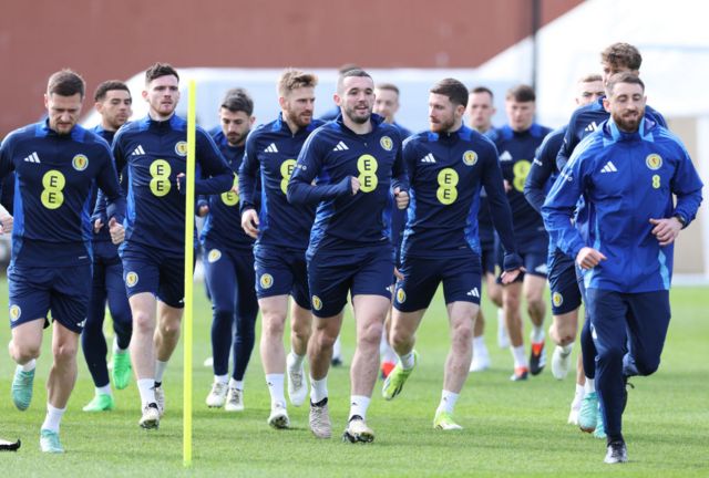 Scotland squad training