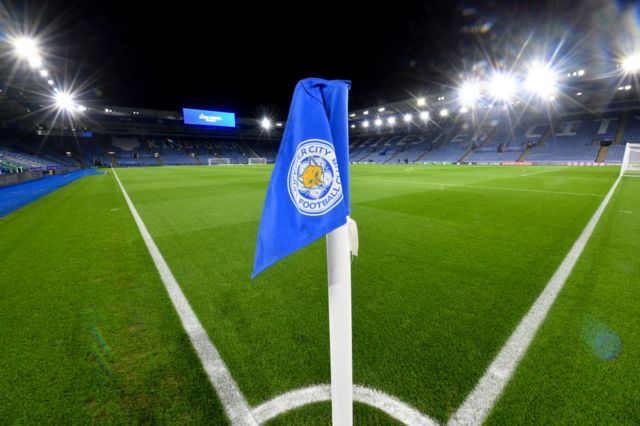 Leicester City corner flag at King Power Stadium