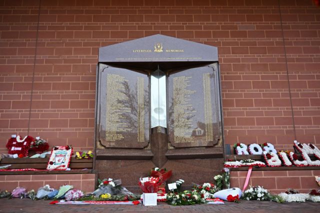 Hillsborough memorial at Anfield