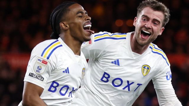 Leeds celebrate scoring