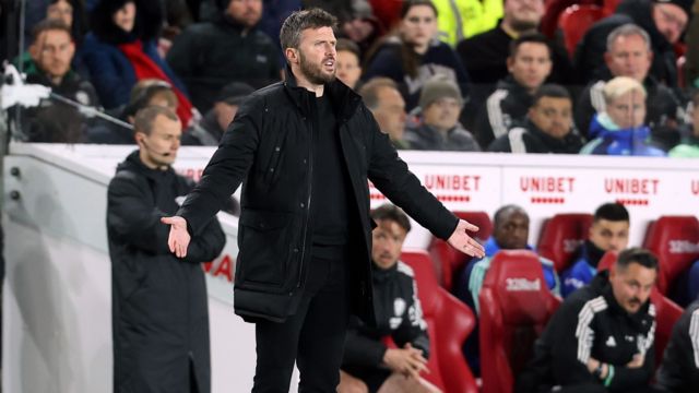 Middlesbrough boss Michael Carrick on the touchline