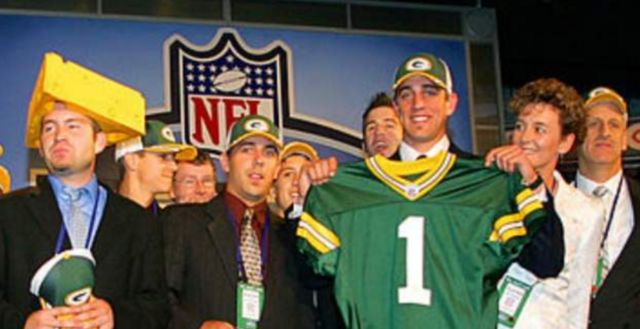 Aaron Rodgers at the 2005 draft