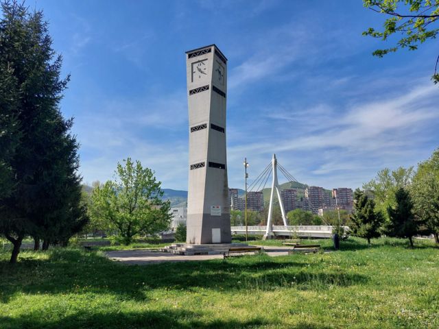 Old clock tower in Zenica