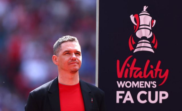 Marc Skinner at the 2023 Women's FA Cup final