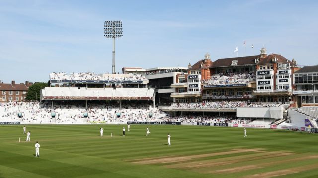 The Oval as Surrey play Warwickshire