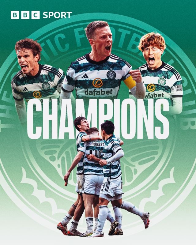 Celtic are champions graphic