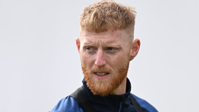 Ben Stokes warming up for Durham