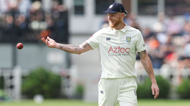 Ben Stokes playing for Durham