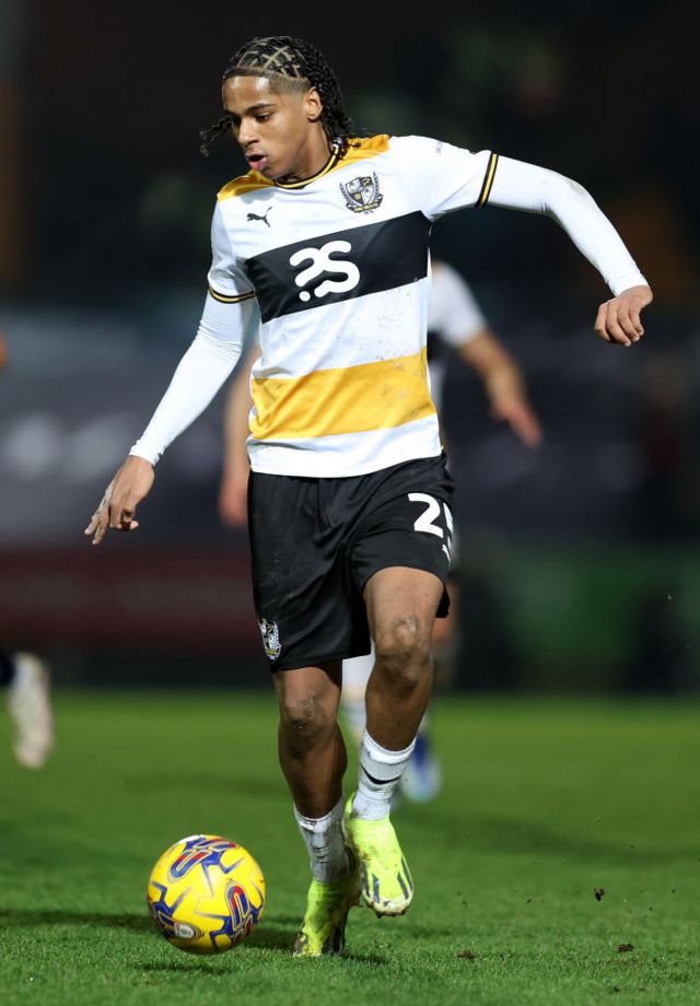 Baylee Dipepa in action for Port Vale