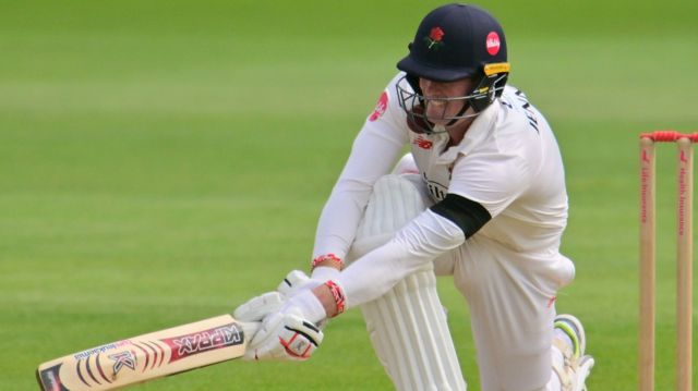 Captain Keaton Jennings batting for Lancashire