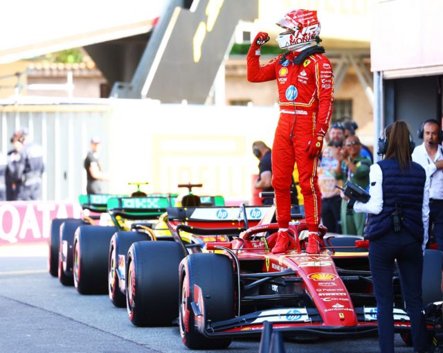 Charles Leclerc at the Monaco GP.