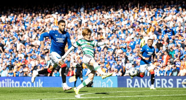 Kyogo strikes as Celtic beat Rangers at Ibrox on the first league derby of this season