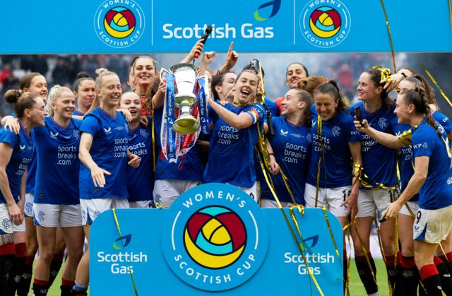 Rangers lift Scottish Women's cup trophy