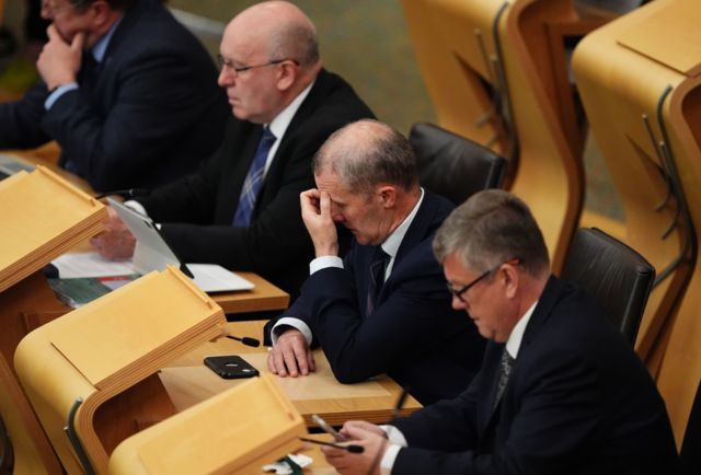 Former Health Secretary Michael Matheson was in the chamber last week