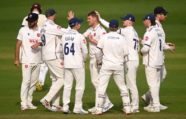 Essex celebrate another wicket
