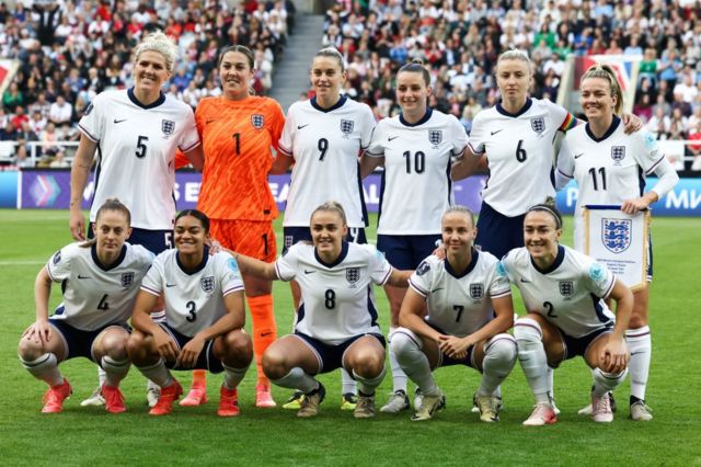 England line-up ahead of their Euro 2024 qualifier against France