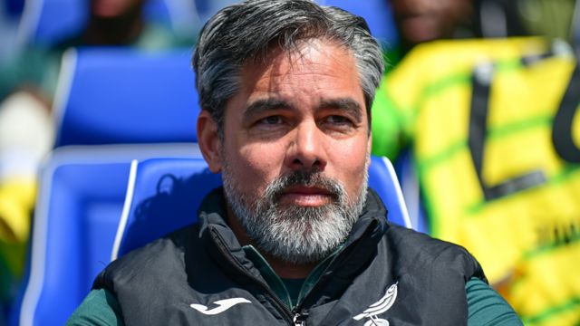David Wagner on the touchline at St Andrew's