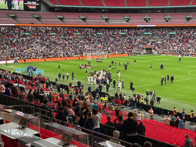 Bromley players celebrate