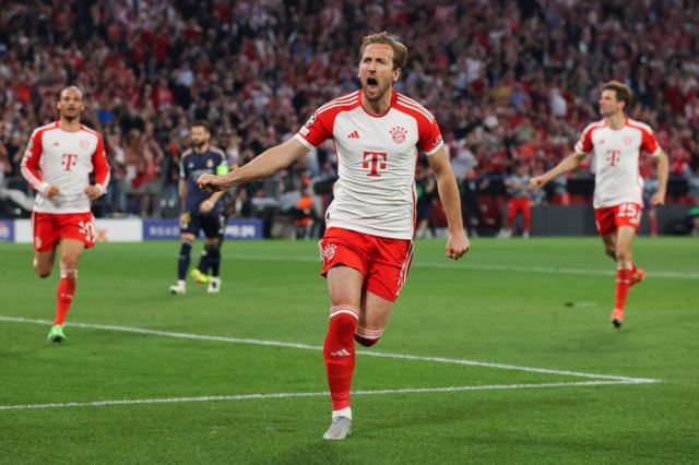 Harry Kane celebrates