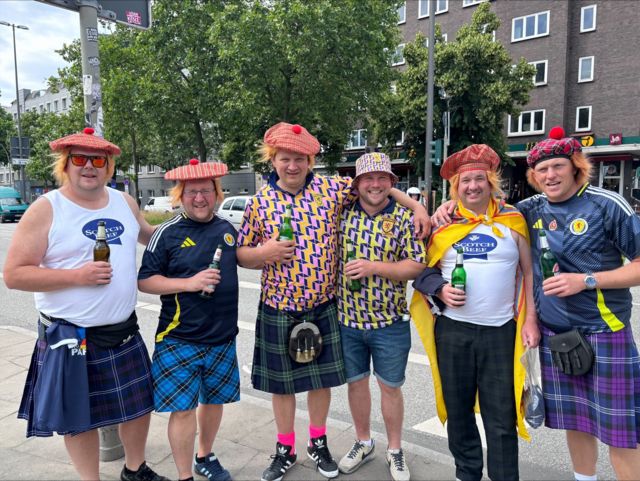 Scotland fans in Hamburg